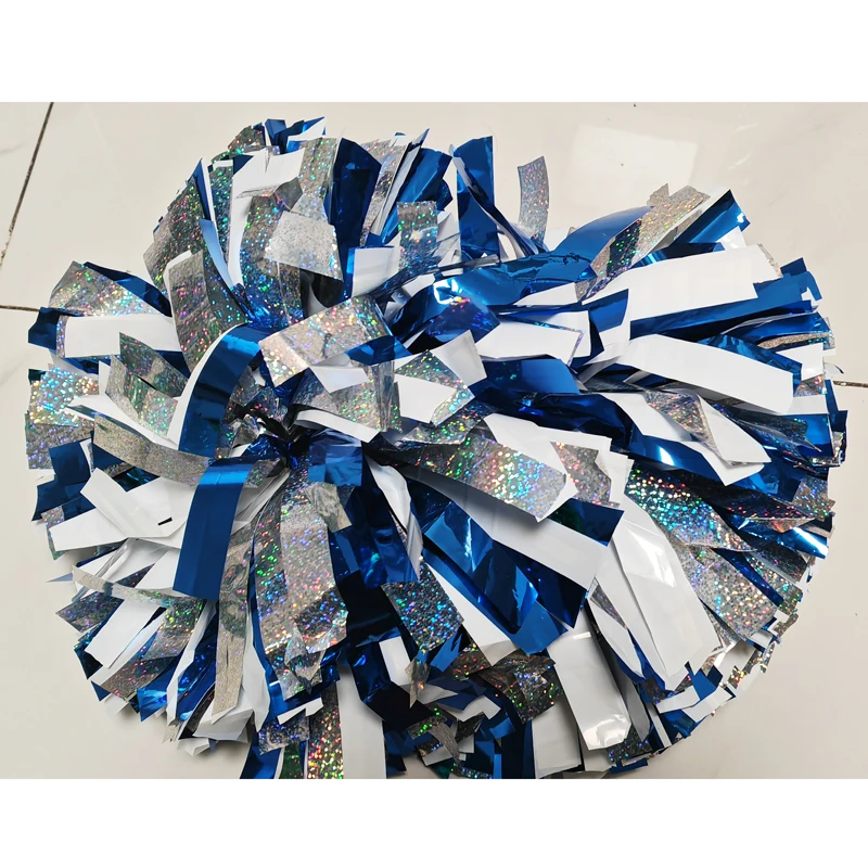 1 шт. зеленые помпоны металлик Радуга пластик