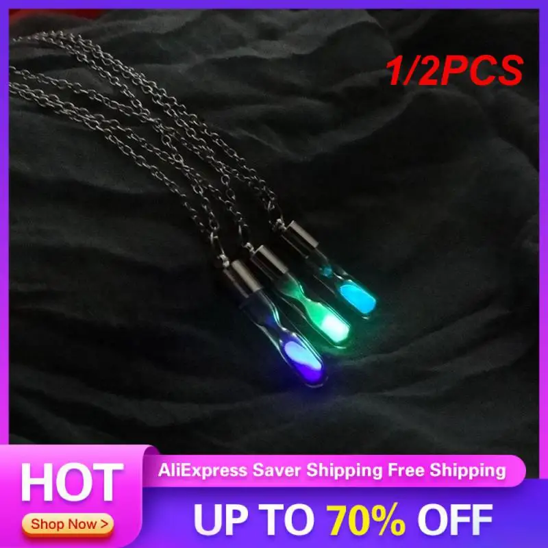 1/2 шт. светящееся ожерелье нежный и минимализм винтажное стеклянное