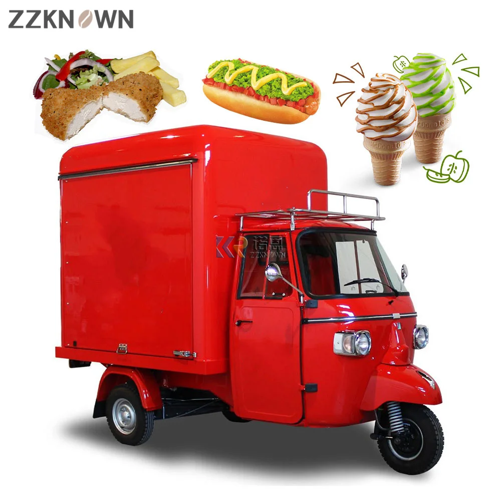 

Electric Mobile Food Truck Mobile Ice Cream Food Truck Trailer Crepe Electric Tricycle Food Cart For Sale