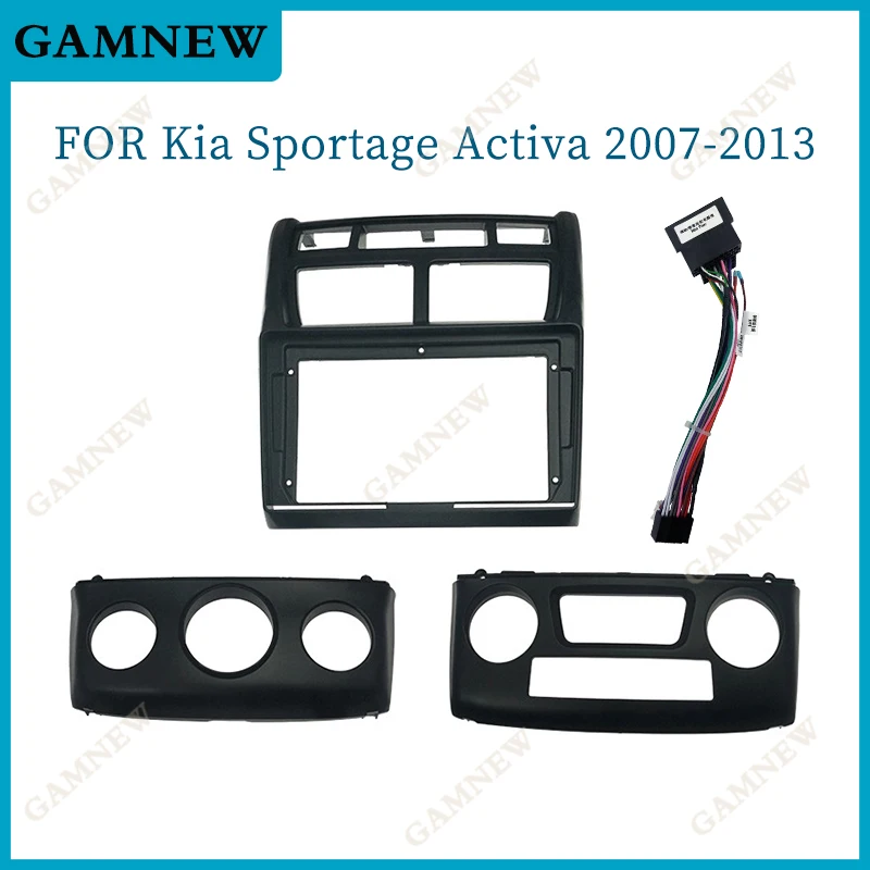 

9 Inch Car Frame Fascia Adapter For Kia Sportage Activa 2007-2013 Android Radio Dash Fitting Panel Kit