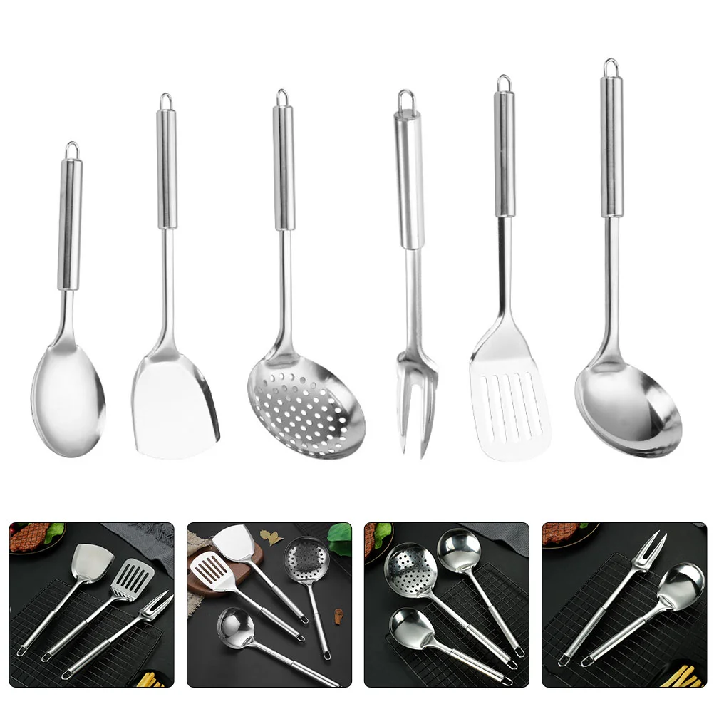 

Kitchen Cookware Stainless Steel Kitchenware Slotted Spoon Cooking Scoop Spatula Utensils