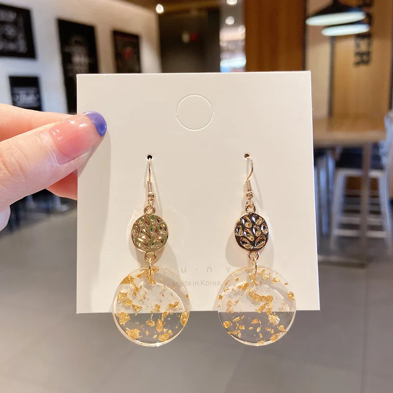 

Earrings Fashion Jewelry 2021 Stainless Steel Earrings Ladies Korean Fashion Simple Temperament Wild Sweet Romantic Earrings