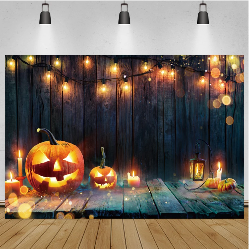 

Хэллоуин фон тыква фонарь замок сцена украшение фон фотосессия фон для фотосъемки для фотостудии