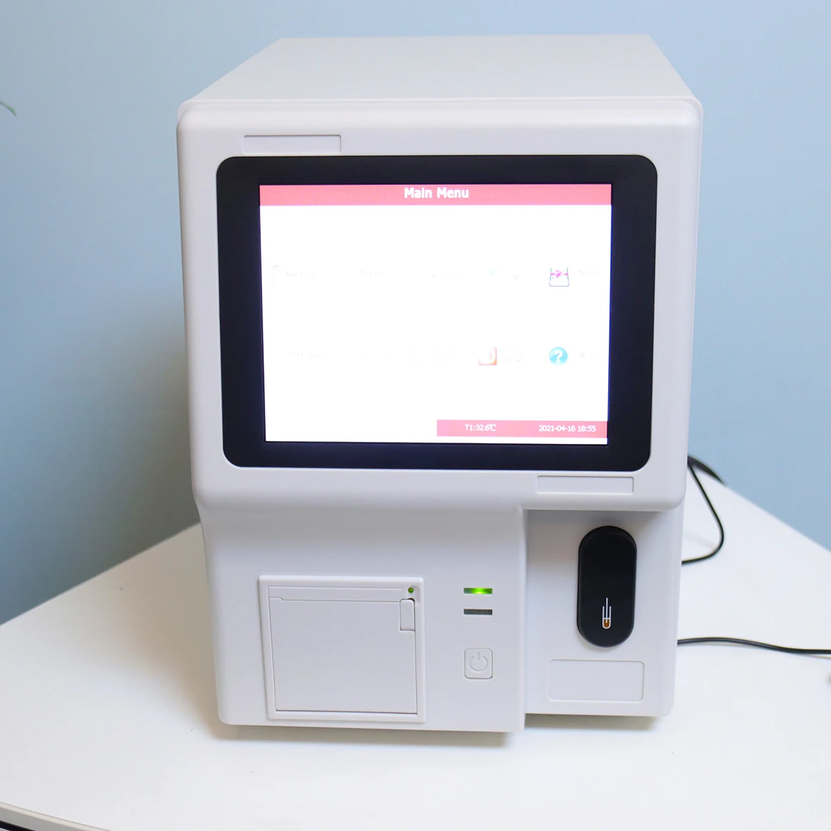 Blood Cell Counter 60T/H 3-part Automated Hematology Analyzer Human Use Touch Screen CBC