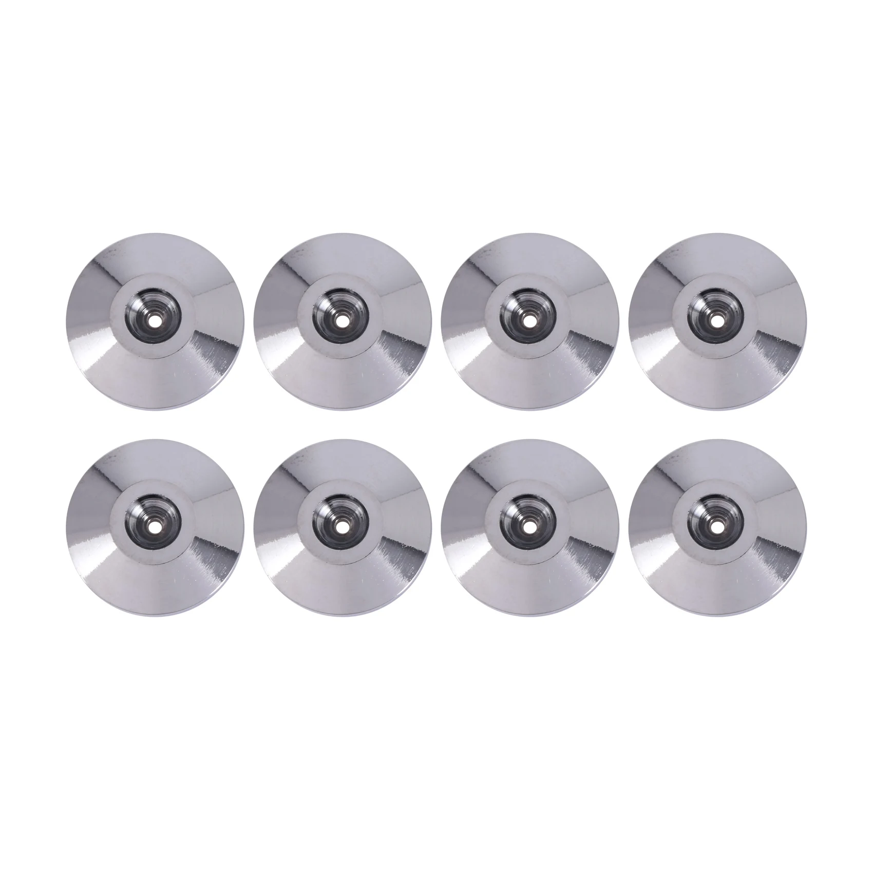 

8 Pcs 25 x 4Mm Universal Copper Speaker Spikes Pads Speaker Shock Base Pad Isolation Stand Feet Cone Base Mats Floor Disc