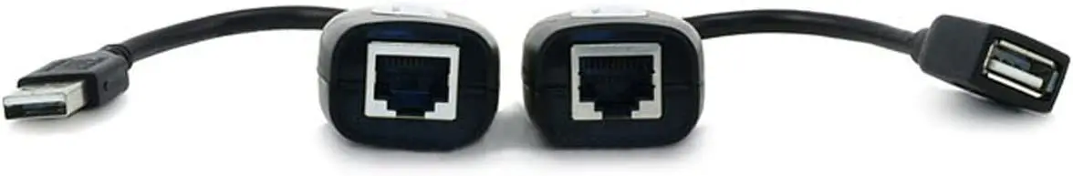 

Extensor USB sobre conexão CAT5E ou CAT6 até 45 metros preto