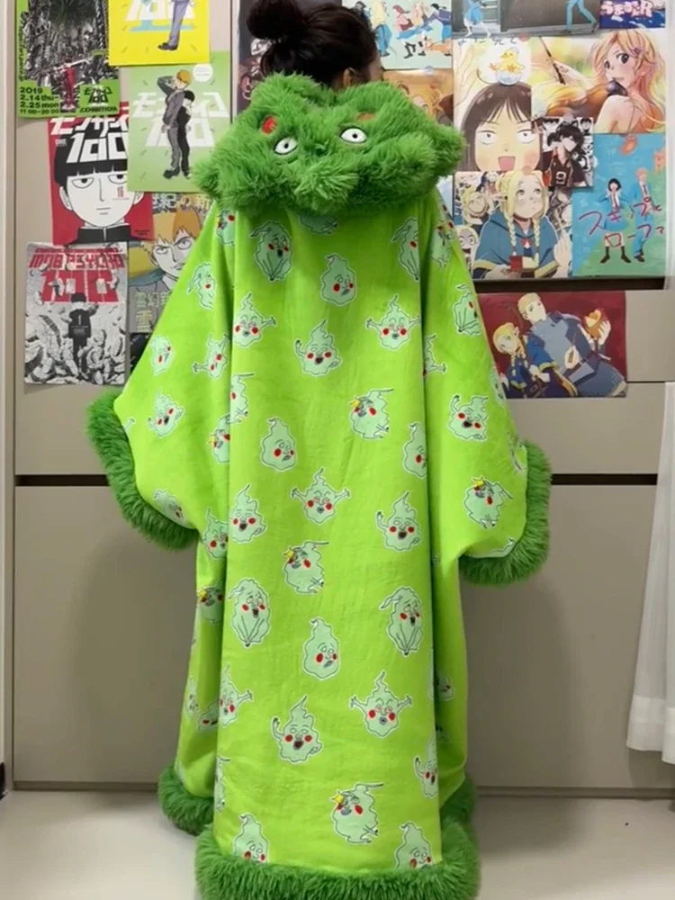 Аниме Mob Psycho 100 Dimple косплей накидка с героями мультфильмов пижама капюшоном