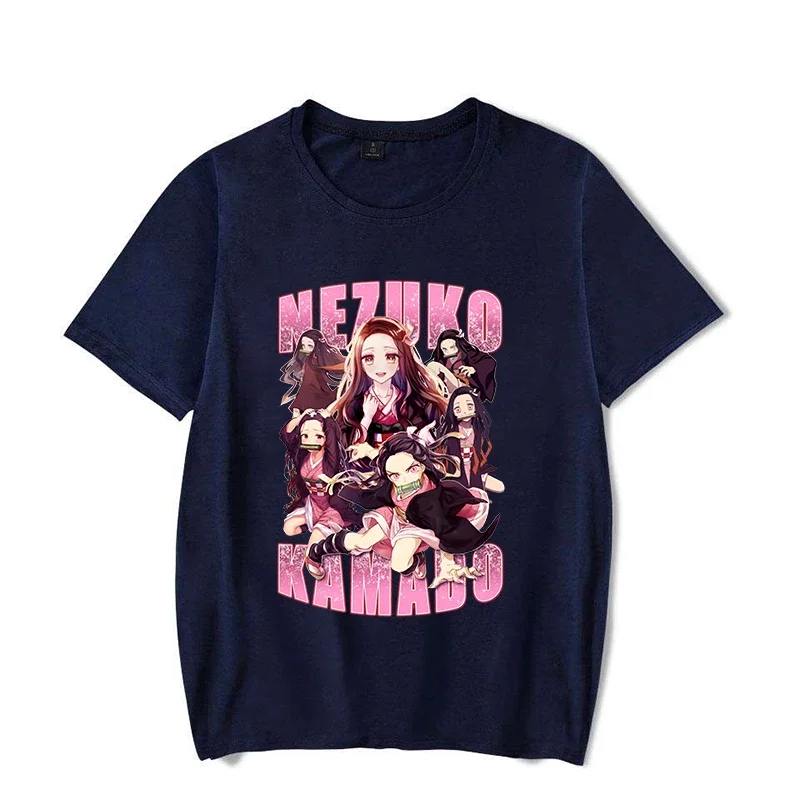 Новые милые женские повседневные рубашки Kamado Nezuko с принтом летние футболки Y2k