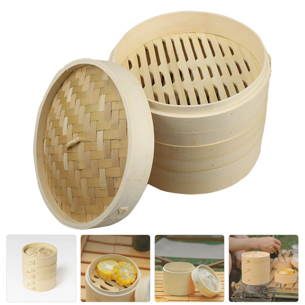 

Steamerkitchen Basket Bun Dumplingcoverresistant Wear Practical Convenient Chinese Accessory Pot Maker Cooking Vegetable Asian