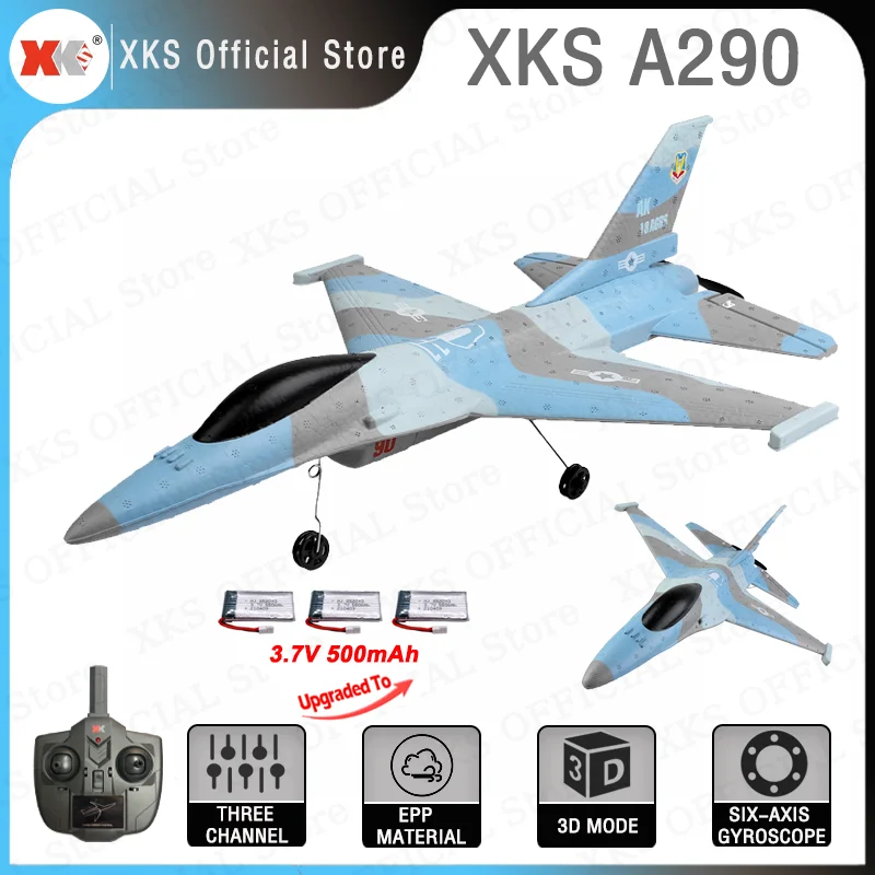 Модель самолета WLtoys XKS A290 RC, 2,4 ГГц, 3 канала, с пультом ДУ
