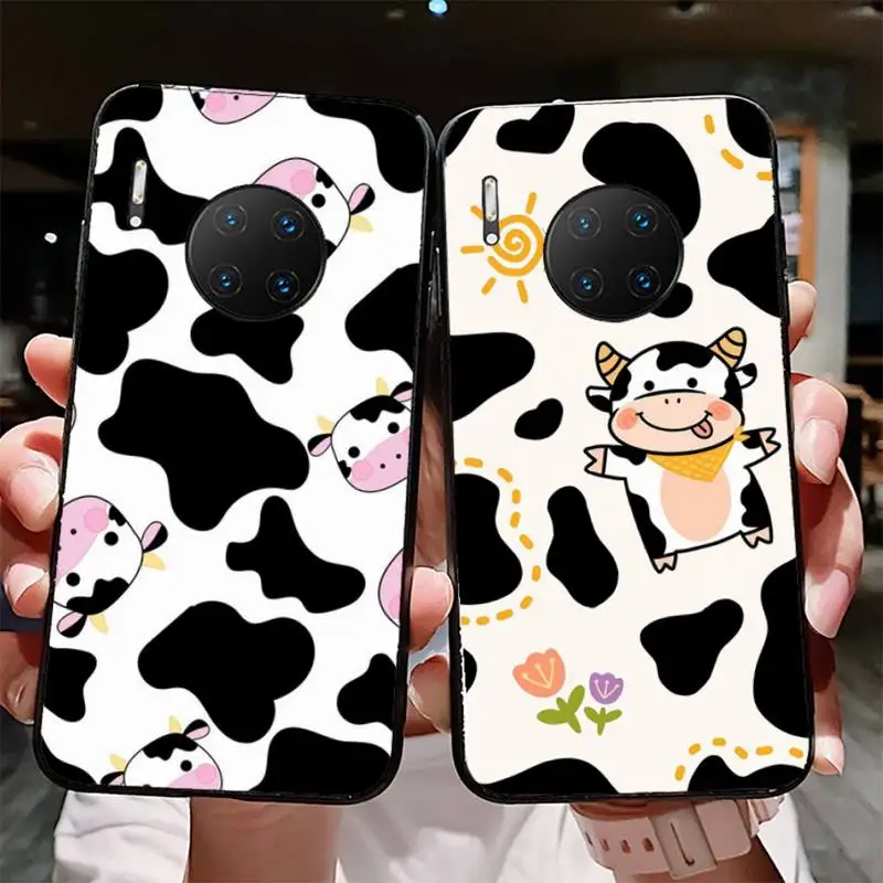 

Cartoon Cow Phone Case For Huawei Mate 10 20 30 40 50 lite pro Nova 3 3i 5 6 SE 7 pro 7SE