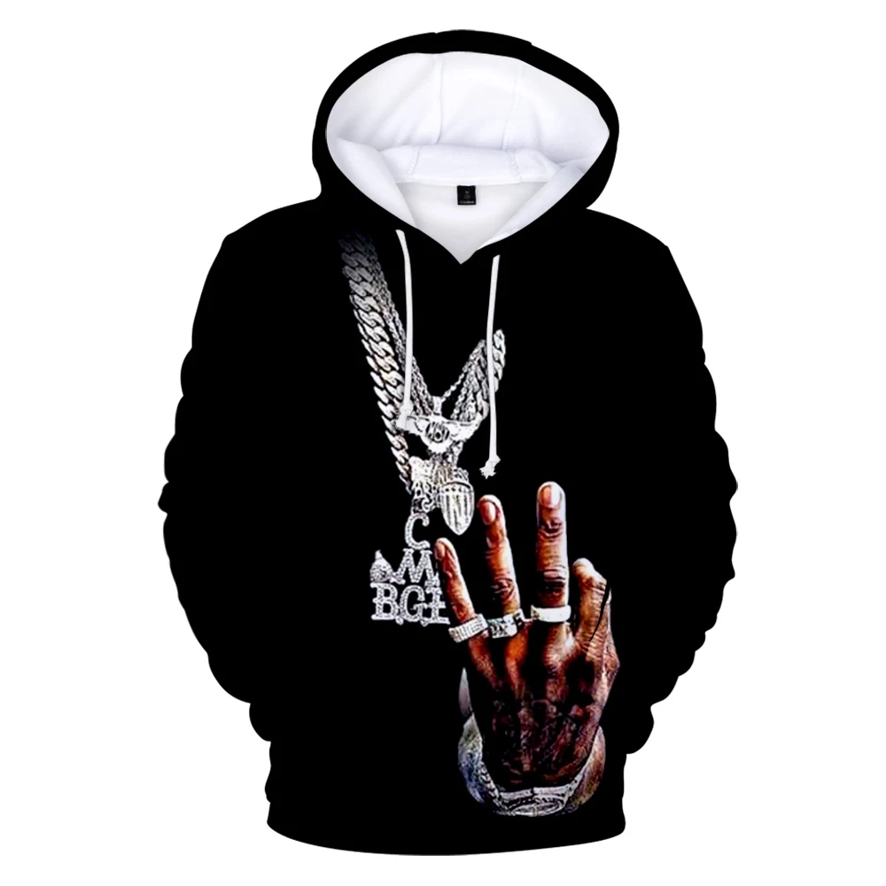 

Kawaii Hoodie Moneybagg Yo 3D Print Hoody Fashion Fall Hoodies Sportswear Kids Clothes Youthful Streetwear W 100-4XL Oversized