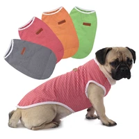 dog clothes spring and summer cat clothes cotton striped vest small medium and large summer cotton dog vest