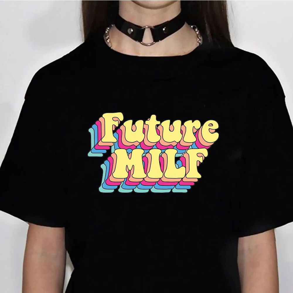 

Future Milf t-shirts women Japanese summer anime top female designer clothes