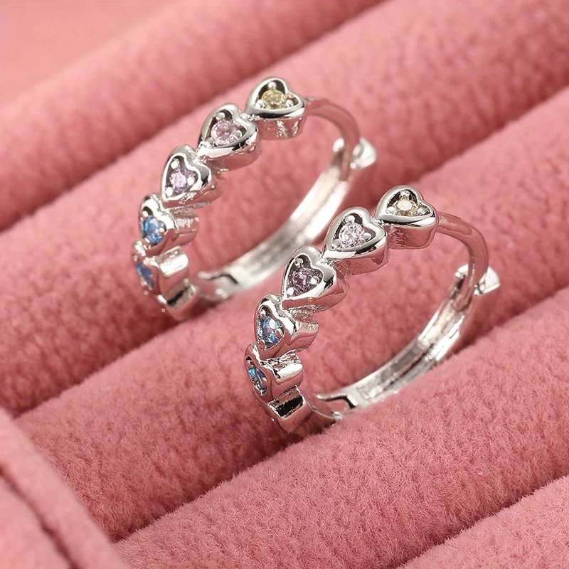 1 пара простых милых любовных серег для женщин рождественский праздничный