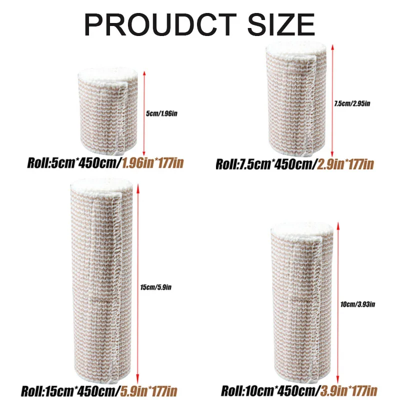 Эластичная Компрессионная Повязка Премиум-качества С Самоклеящейся Тканью Для