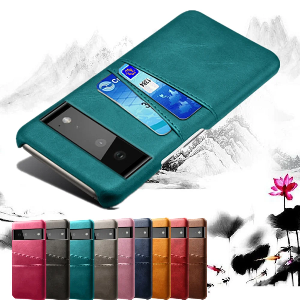 

for Google Pixel 6 Case Pixel 6 Pro Retro PU Leather Card Slots Phone Cover for Google Pixel 6 Pixel6 6pro Coque Funda