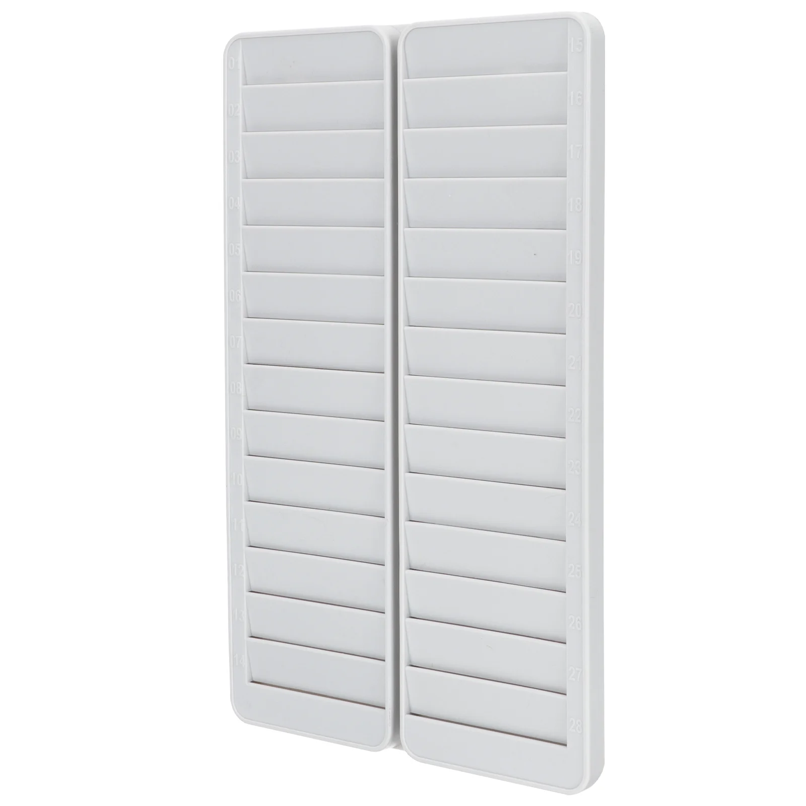 

Plastic Business Card Holder Clock Slots Cards Vertical 28-slots Rack Attendance Storage Pp Office Time Wall Mounted