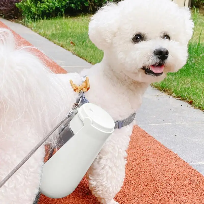 Бутылочка для воды складная прогулок и собак 450 мл