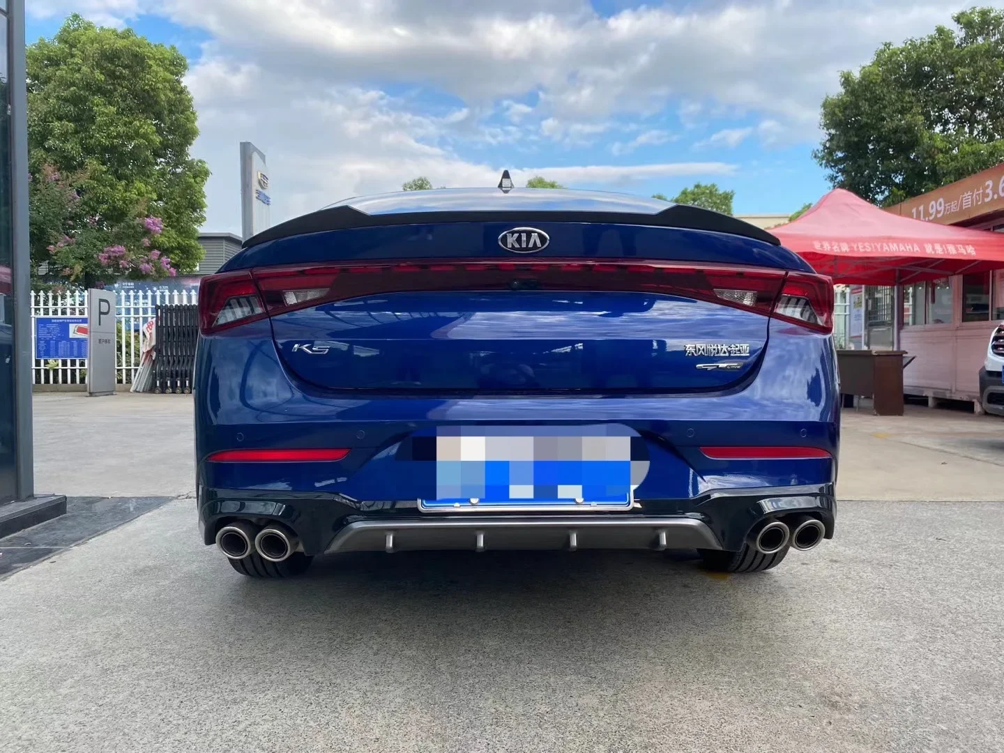 Фото Спойлер для нового KIA K5 Optima (DL3) 2020-2021, высококачественный задний спойлер V-образной формы, аксессуары, комплект обвеса. №3