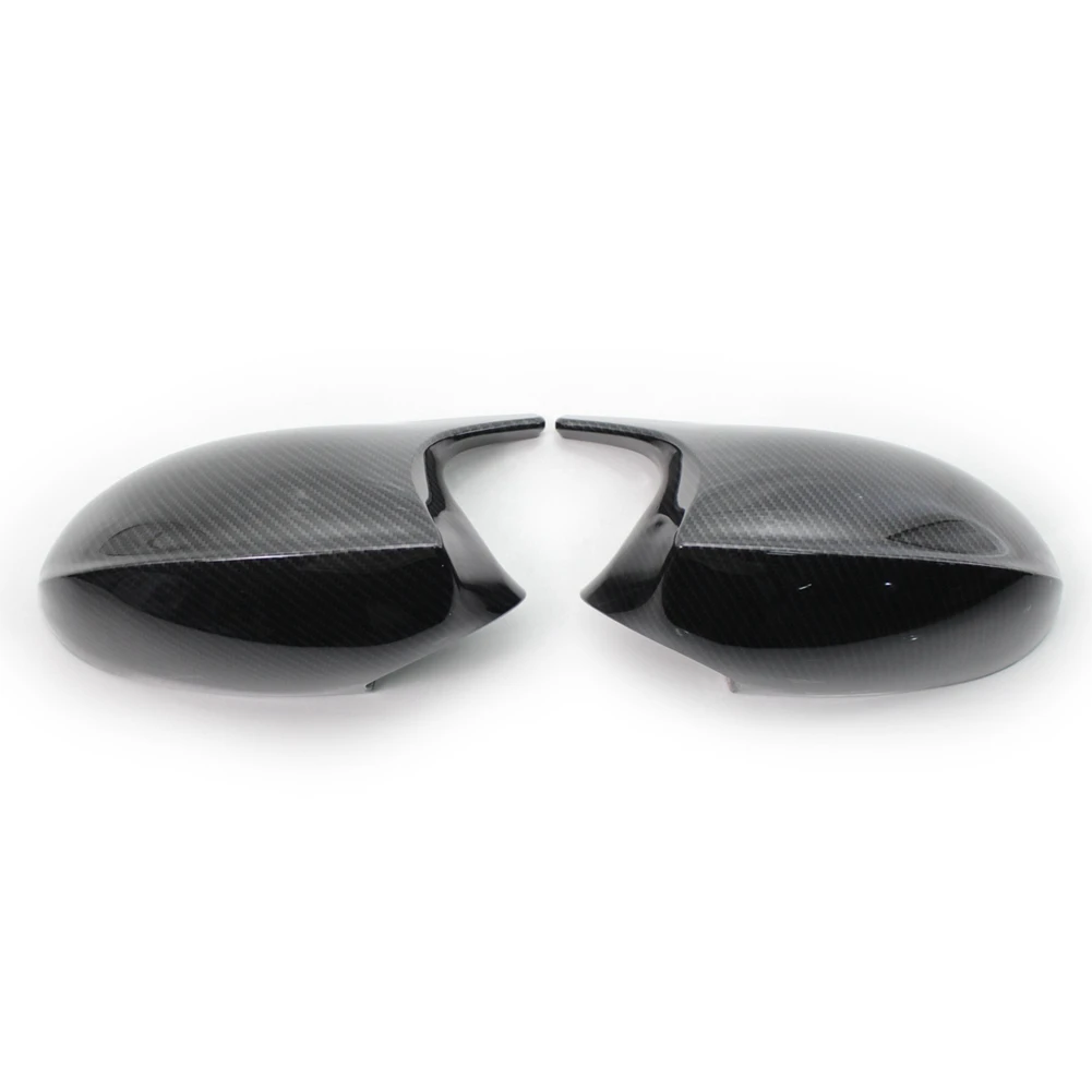 

1 Pair Car Carbon Fiber Rearview Mirror Cover Caps for-BMW E90 E91 PRE-LCI 2005-2007 E92 E93 2006-2009 E80 E81 E87