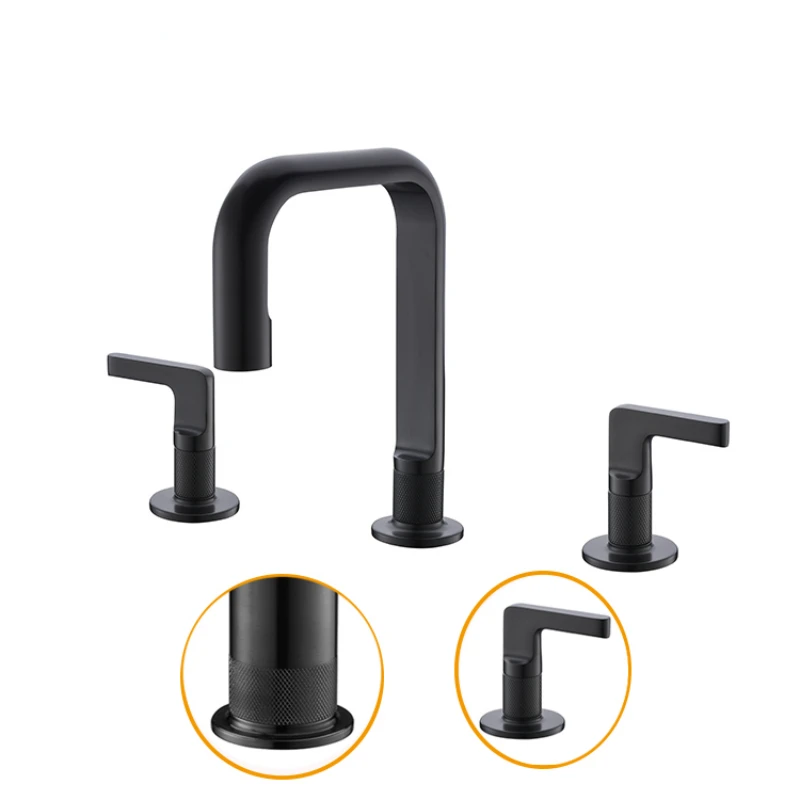

Brush Gun Black Wash Basin tap Models sanitary supplies basin mixer