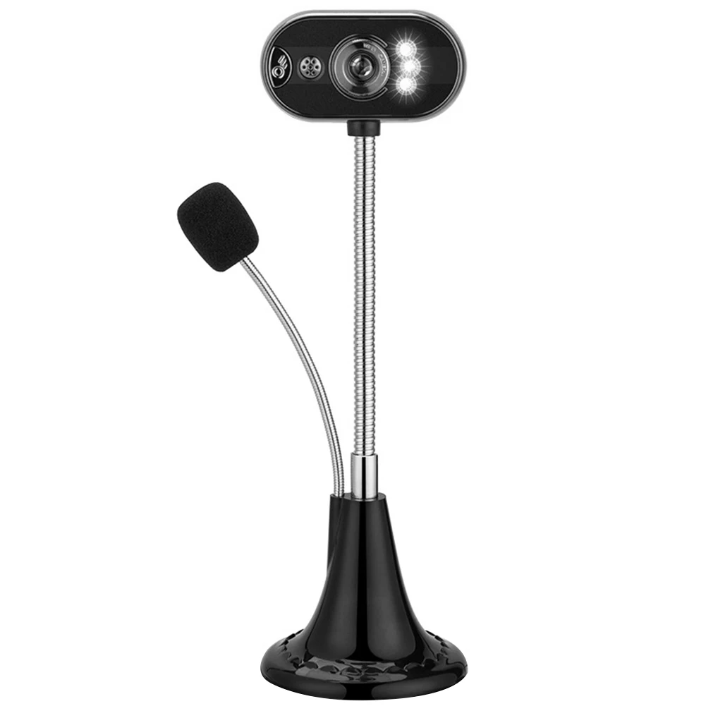 

Офисная светодиодная IP-камера HD с ручной фокусировкой, с кабелем, свободный привод, настольный компьютер, домашнее ночное видение, USB для уче...