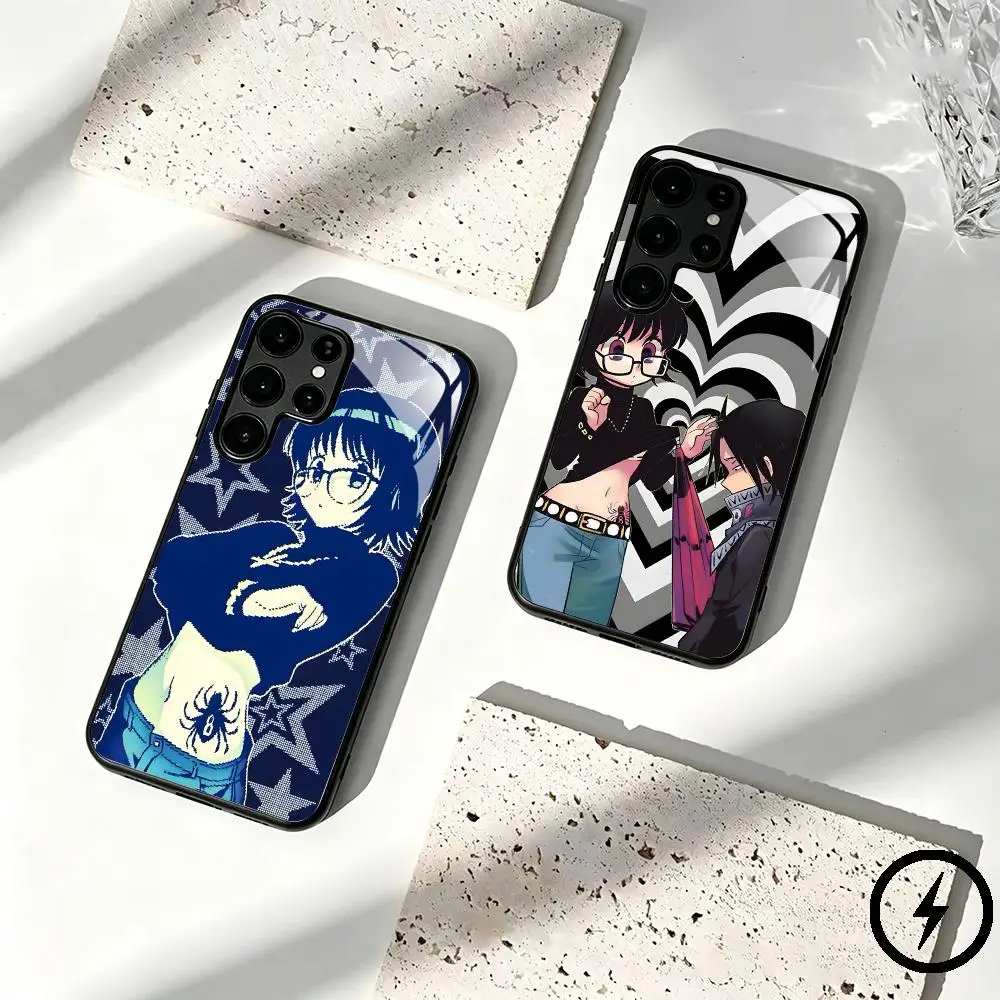 Фото Чехол для телефона Hunter x Hunter Shizuku Murasaki для Samsung S26 S25 S24 S23 S22 S21 S20 Plus Ultra Fold A, стеклянный магнитный чехол №1