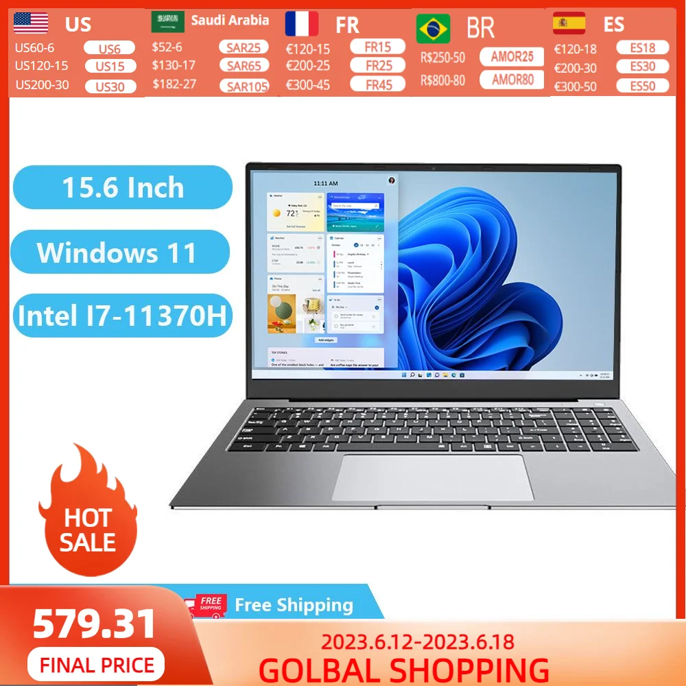 

Игровой компьютер, ноутбуки, нетбук, Win11 11-го поколения, Intel блокноты для офиса 32 Гб ОЗУ, Двойные Слоты DDR4 SSD DDR4, русская подсветка