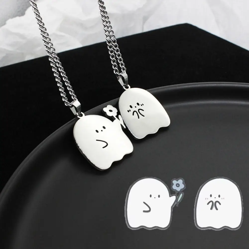 

Minority Unique Halloween Chain Jewelry Accessories Couple Women Necklace Cute Ghost Necklace Couple Necklaces Cartoon Necklace