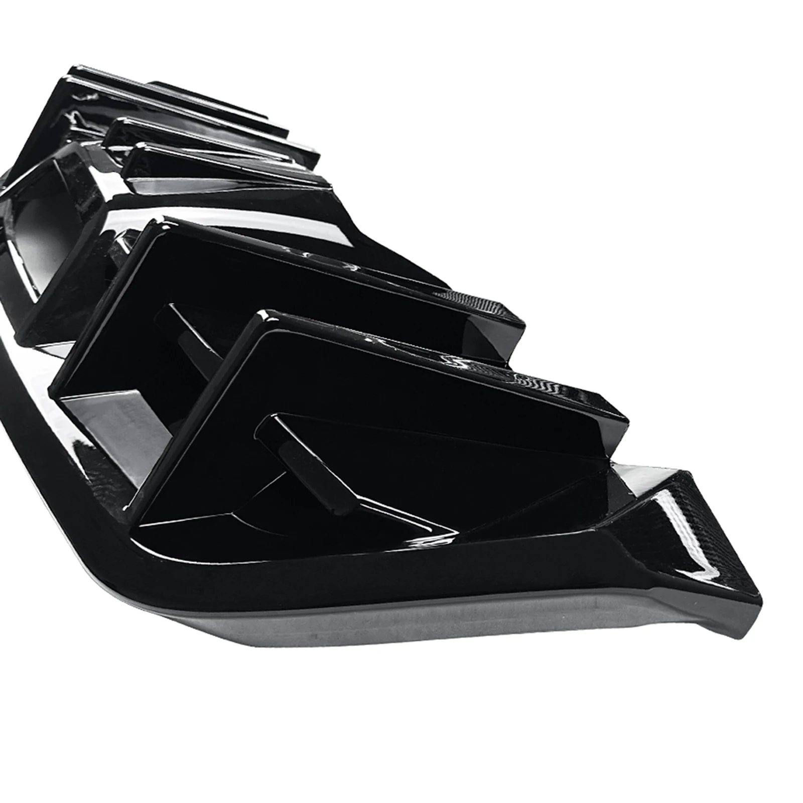 

Для Ford Mustang MK6.5 2018-2023 диффузор заднего бампера для губ из углеродного волокна/глянцевый черный хвостовой багажник спойлер пластина сплиттер кронштейн