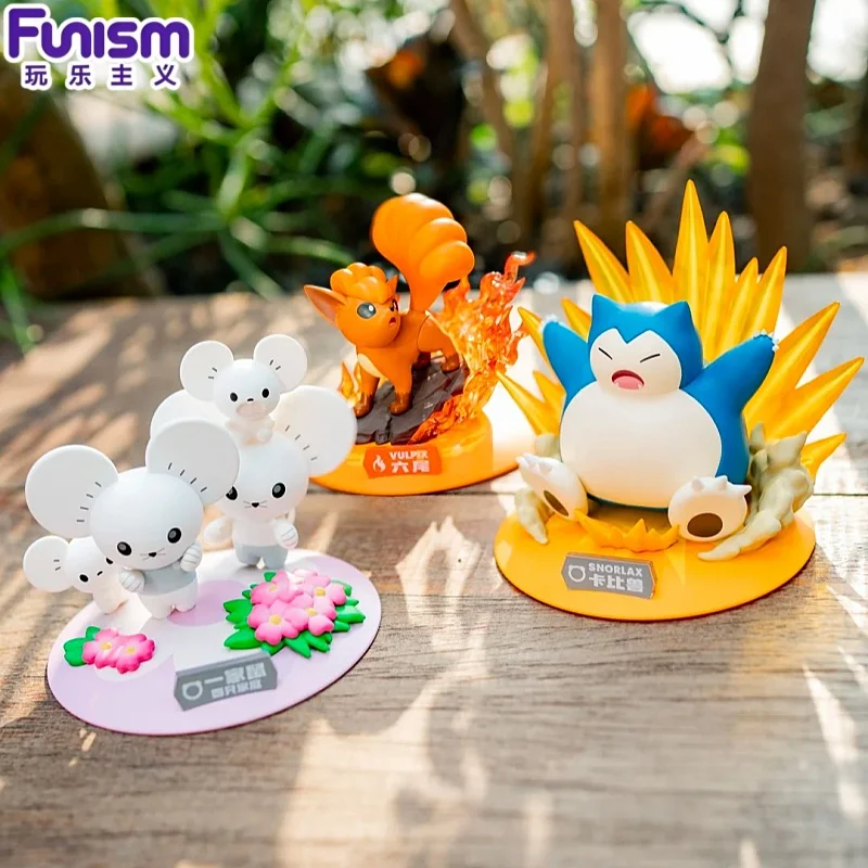Фото Оригинальные мини-фигурки Funism: Коллекционные фигурки Tandemaus, Maushold, Snorlax, Vulpix — аниме-модели, игрушки, подарки №1