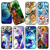 anime dragon ball goku vegeta phone case for iphone 11 12 13 mini 13 14 pro max 11 pro xs max x xr plus 7 8 silicone cover