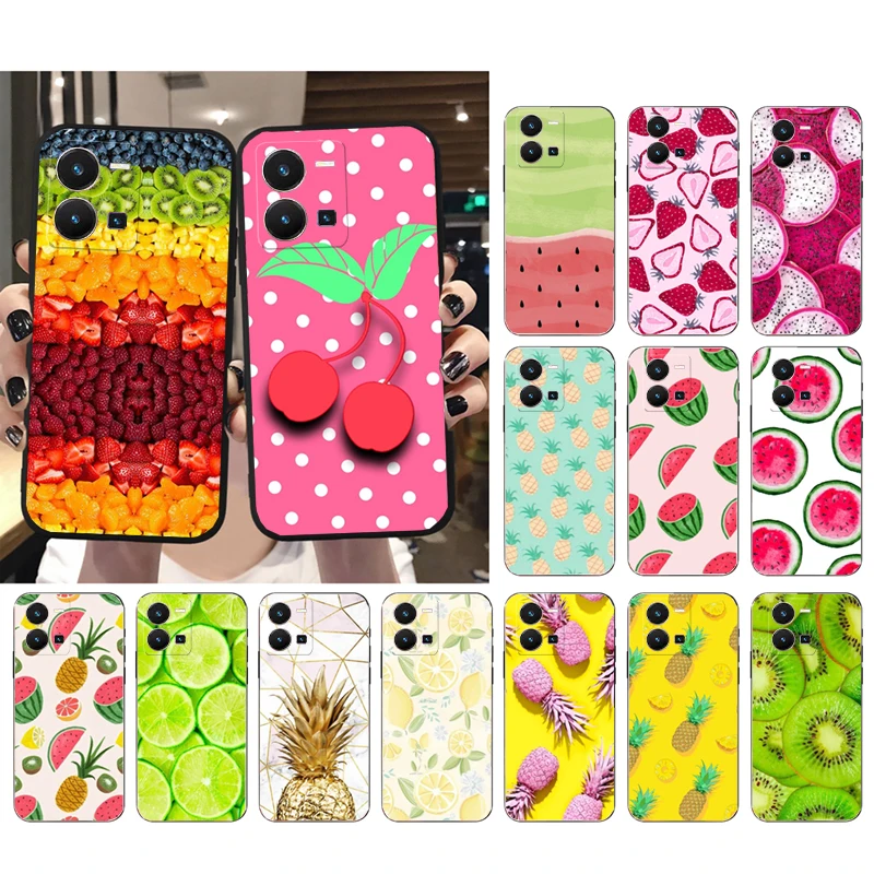 

Fruit Pineapple Watermelon Phone Case For VIVO Y53S Y33S Y22S Y11S Y31 Y21 Y70 Y20 Y21S Y72 Y35 Y51 Y01 V23E V21 V23 V21E Case