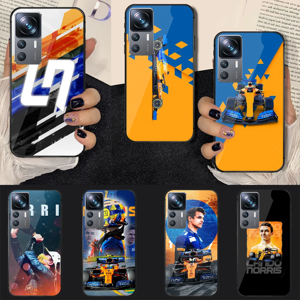 

Lando Norris F1 racing Tempered Glass Phone Case Cover For Xiaomi Mi Poco X F 8 11 12 13 T 3 4 GT Pro Lite Ultra 5G