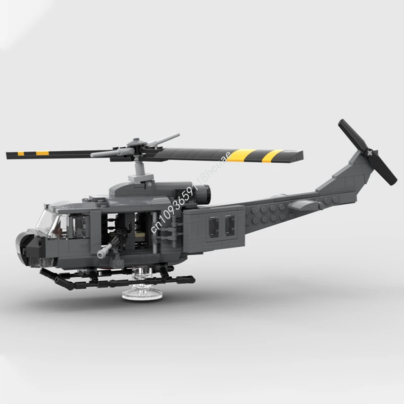 Фото 428 шт. MOC Bell UH-1 Iroquois строительные блоки Рождественский коллектор для снятия стресса для взрослых креативные модульные здания идея подарок №1