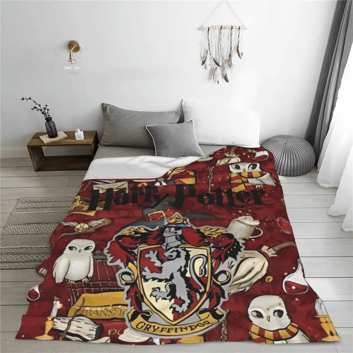 Одеяло из фильма Гаррис P-Potters Magic World мягкое теплое плюшевое постельное белье