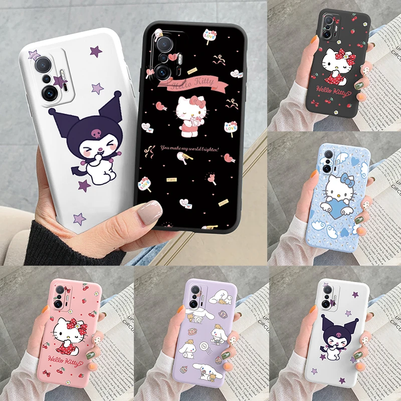 Mi 11T Mi 11 T Mi11T Pro Case Hello Kitty kuromi Melody Phone Cover Anime Sanrio Funda For Xiaomi Mi 11T Mi11T Mi 11 T Pro Lite