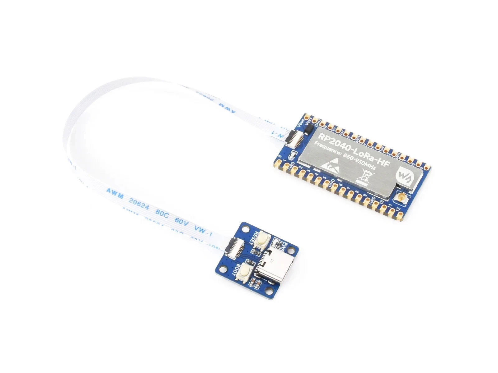 Макетная плата RP2040-LoRa-HF встроенная радиочастотный чип SX1262 дальняя связь опции
