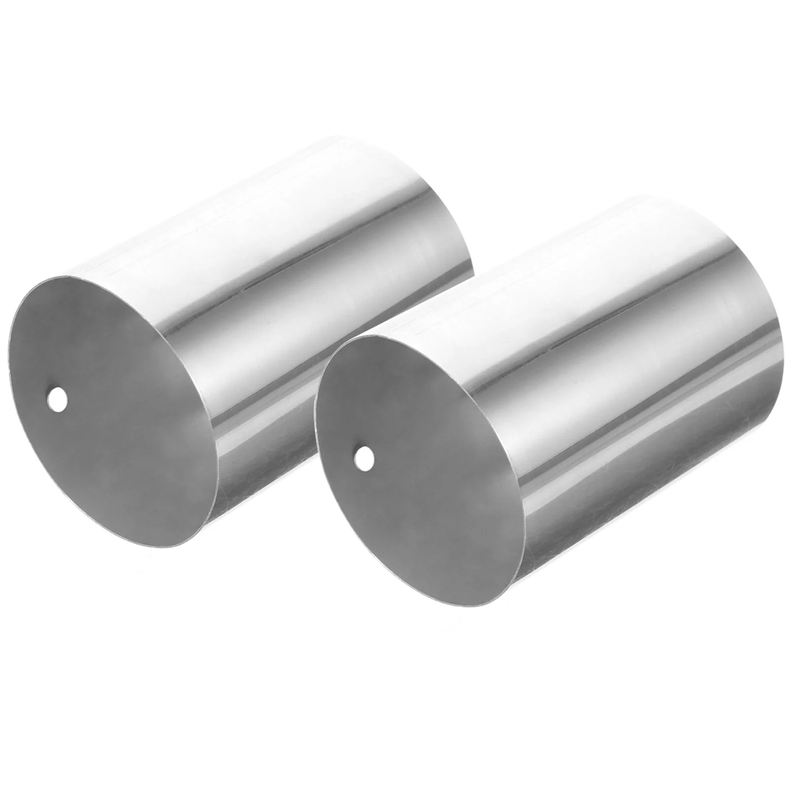

2 Pcs Cable Deck Railings Handrail Accessories Stainless Steel Round Fitting Pipeline Connector Structural