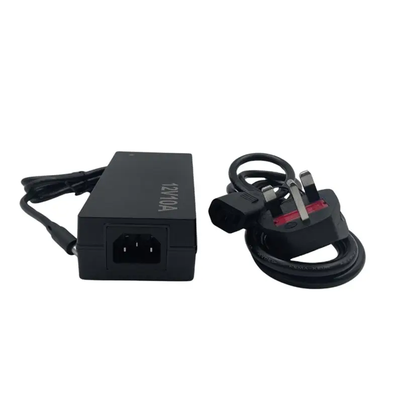 Фото Блок питания Nerdqaxe++ 12В 10А для майнеров Suprahex 702/Nerdqaxe++ 4.8T ASIC, адаптер питания 12В 10А, вилка UK, модель Y41A. №4