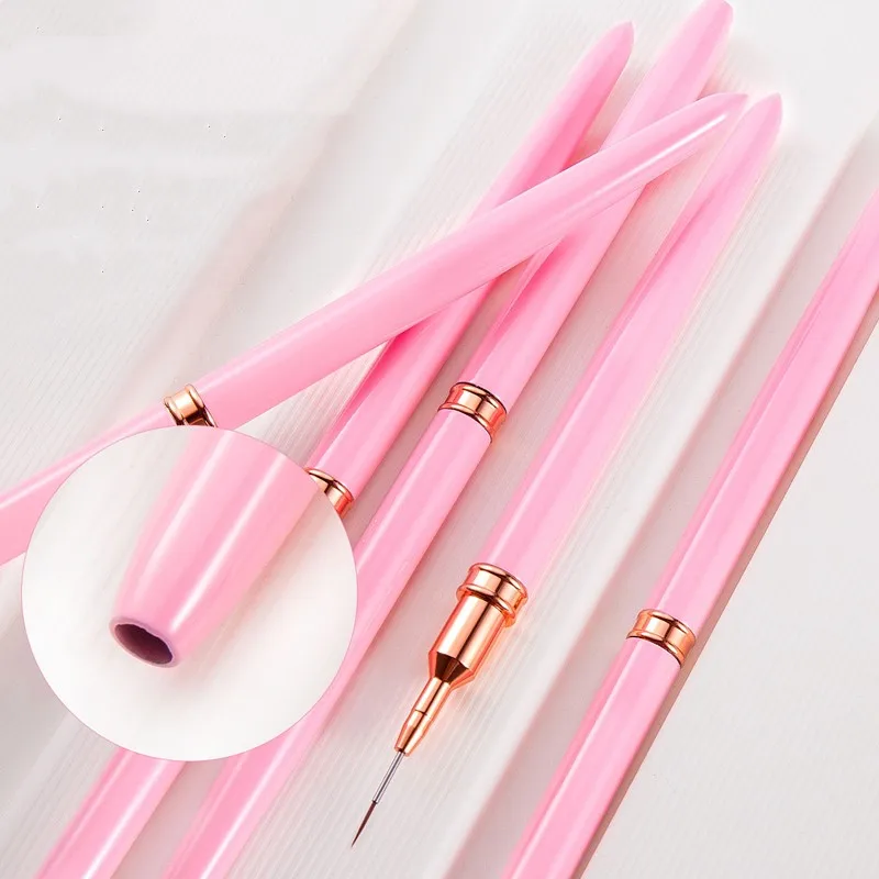 1PC Professional Nail Art Liners Strip Brushe Set 3D Tips Line Stripes DIY Drawing Pen UV Gel Brushes Painting Manicure Tool