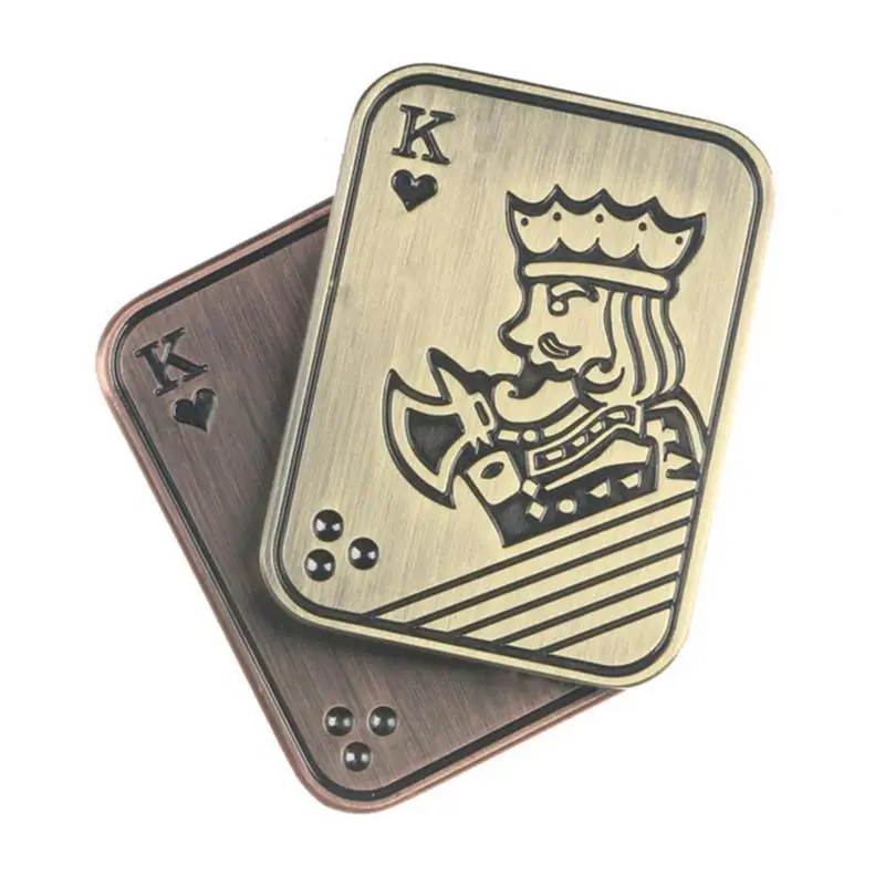 

Фиджет-слайдер для покера, магнитные металлические покерные открытки, металлический ручной Спиннер, игрушки-антистресс для взрослых и подростков