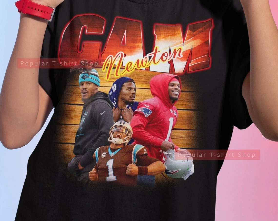 Винтажная рубашка унисекс Cam Newton винтажная футболка подарок для него и ее