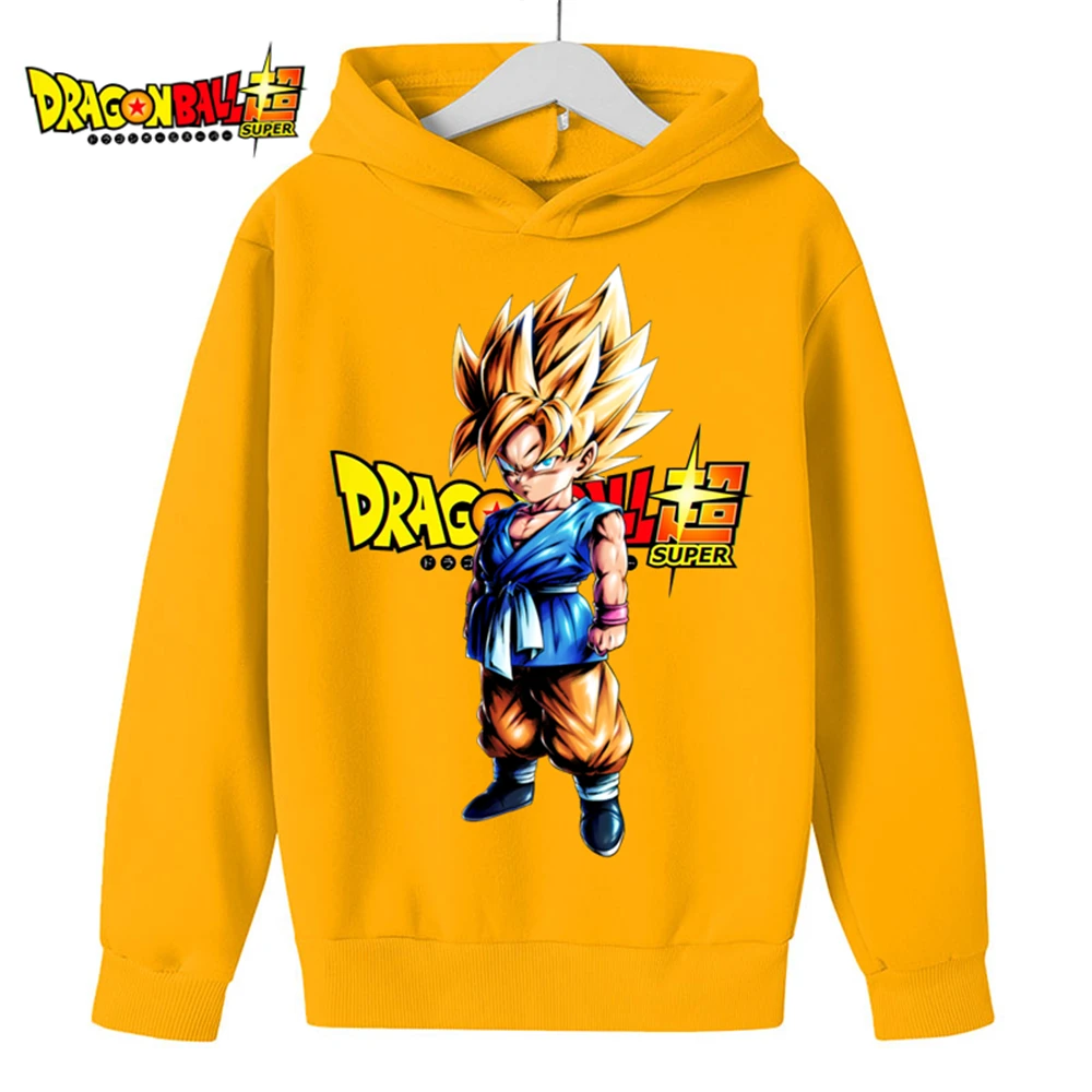 

2023 year Children Dragon Ball Anime Sweatshirts For Boy Long Sleeve Boy Top Kids Spring Fall Clothes 4-14 age Goku hoodie