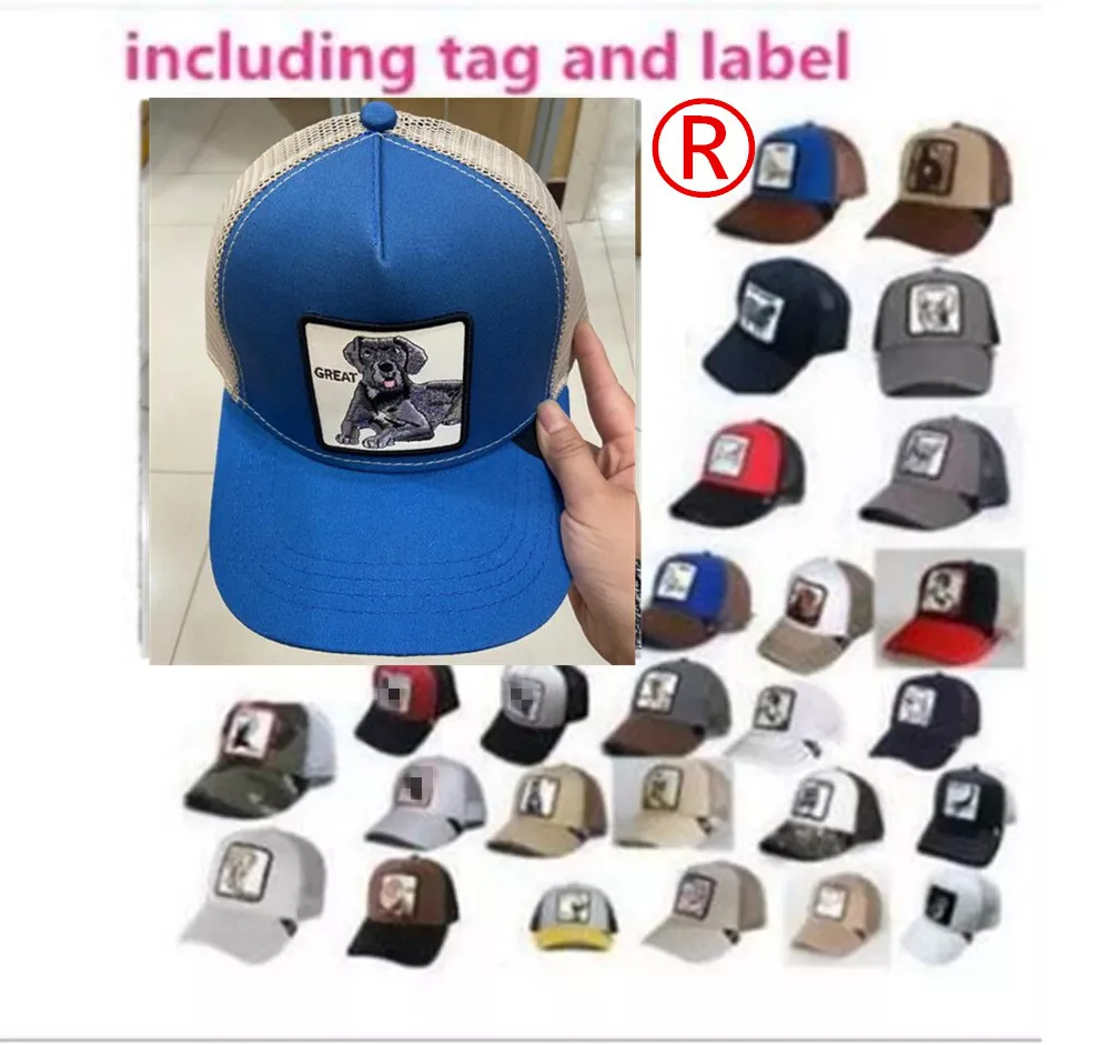 Goorin wolf New Baseball Cap Animal Embroidery Anime Cute Embroidery Summer Mesh Men's Ms. Outdoor Sunshade Truck Driver hats-s2