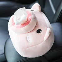 car tissue box plush animals cute napkin tissue paper holder car styling portable paper package case napkin paper holder