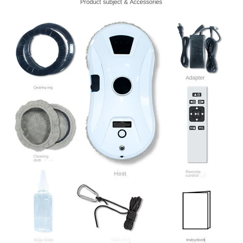 Умный пылесос для окон с автоматическим распылением воды робот мытья стекол