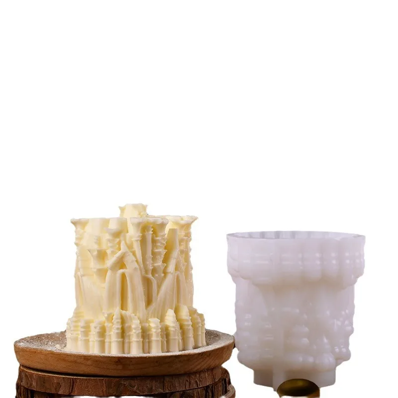 Креативная силиконовая форма для торта с замком сделай сам домашний муссовый