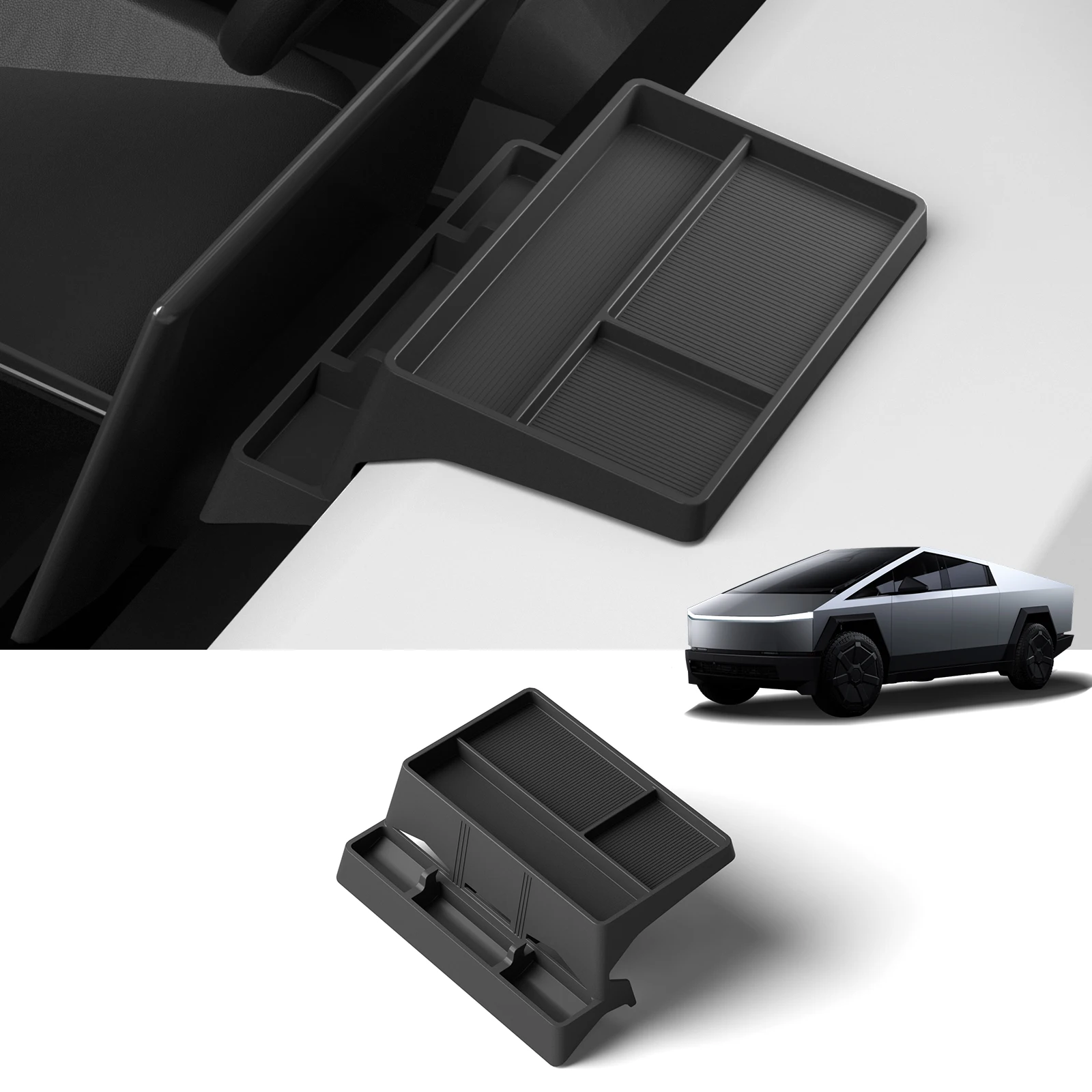 Для Tesla Cybertruck 2024-2025 ящик для хранения приборной панели автомобиля органайзер